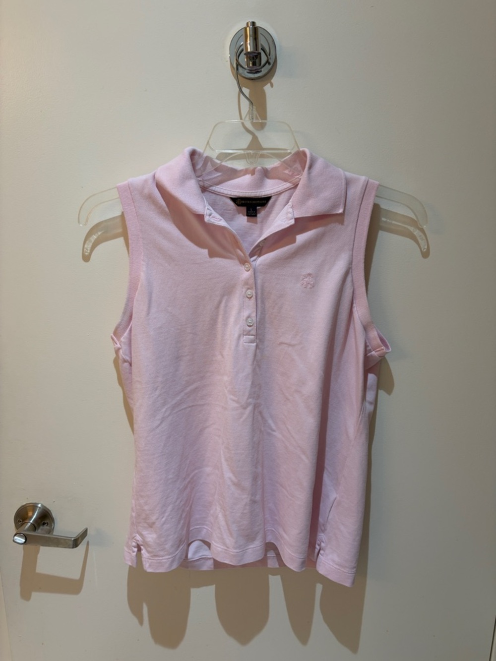 Brooks Brothers Light Pink Sleeveless Polo Tank